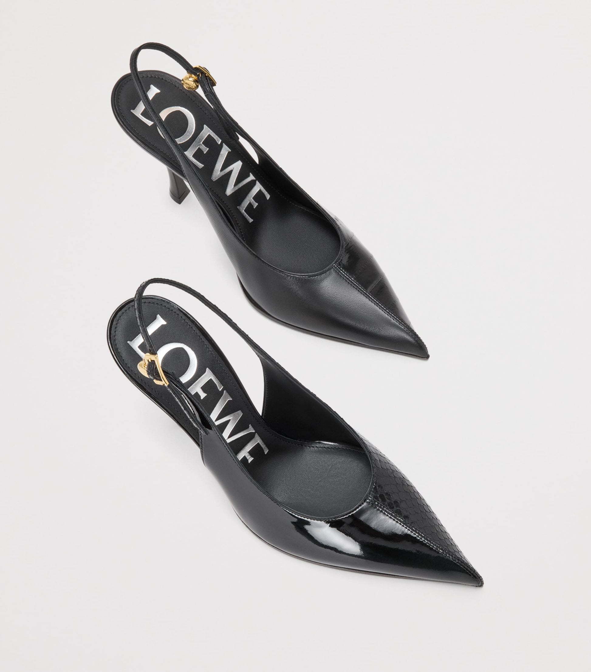 LOEWE Leather New Comic Slingback Pumps 90