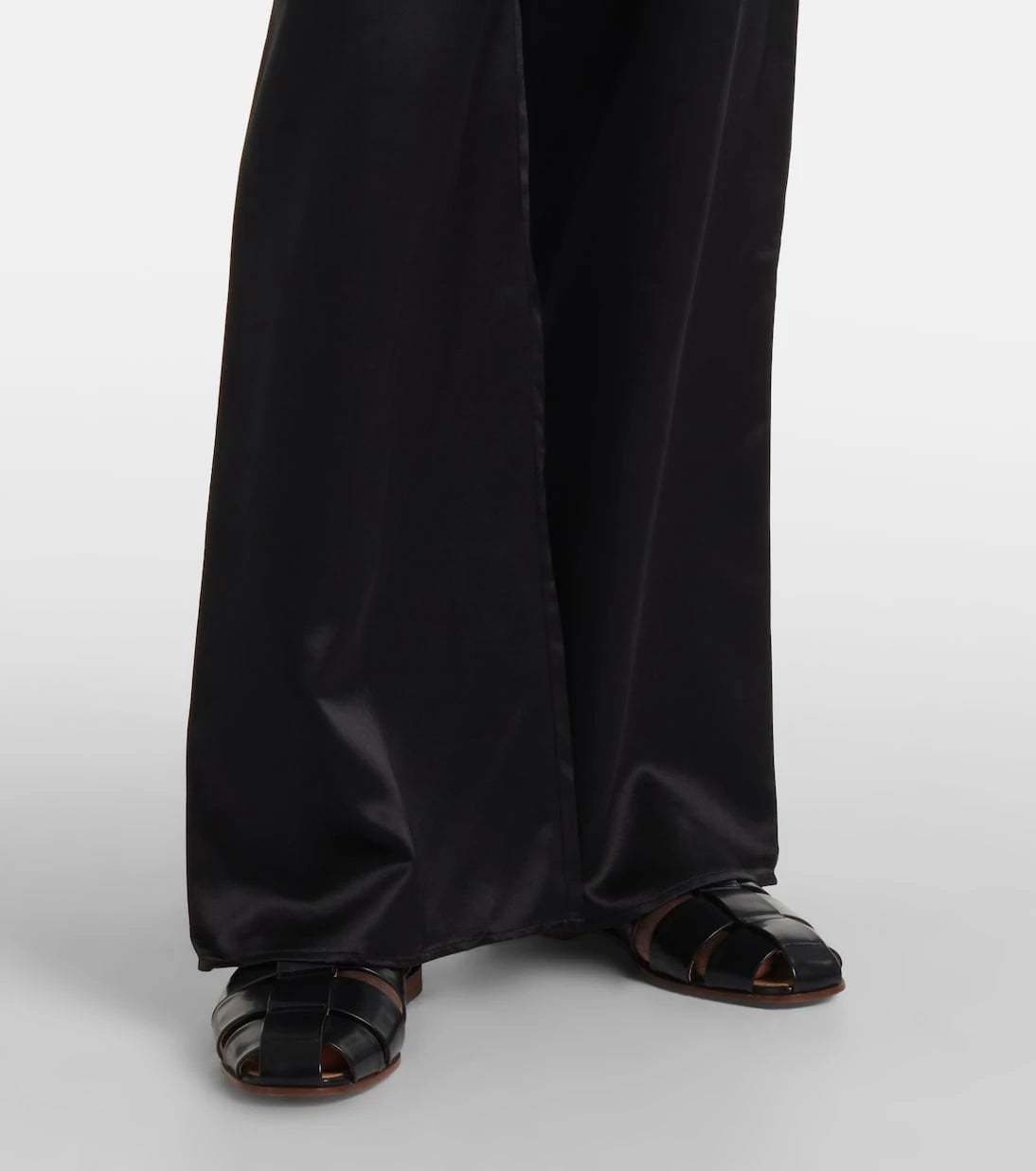 Asceno - Austin silk and wool wide-leg pants