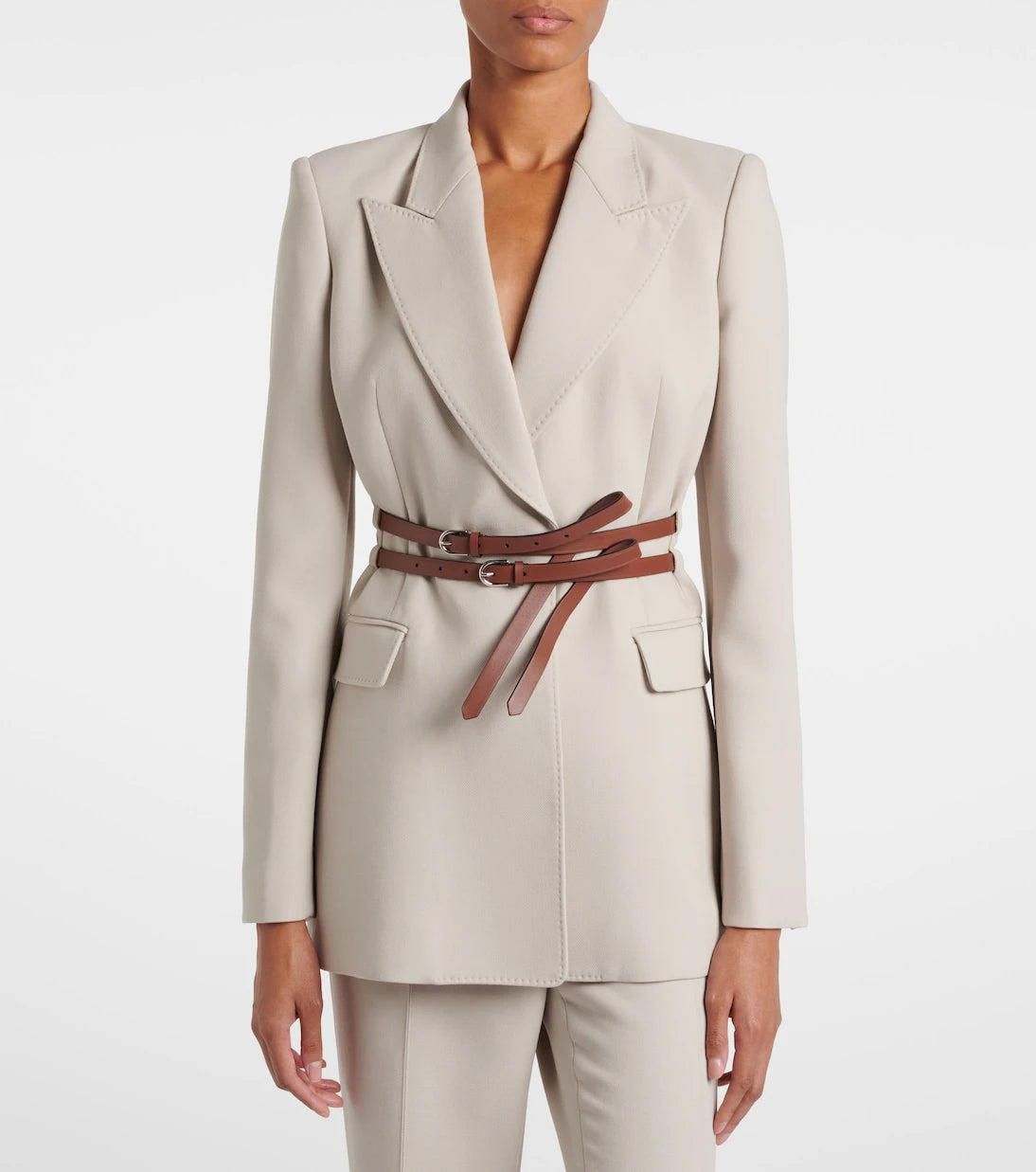 Gabriela Hearst - Belted wool blazer