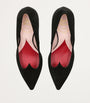 Roger Vivier Black Suede I Love Vivier Pumps 85