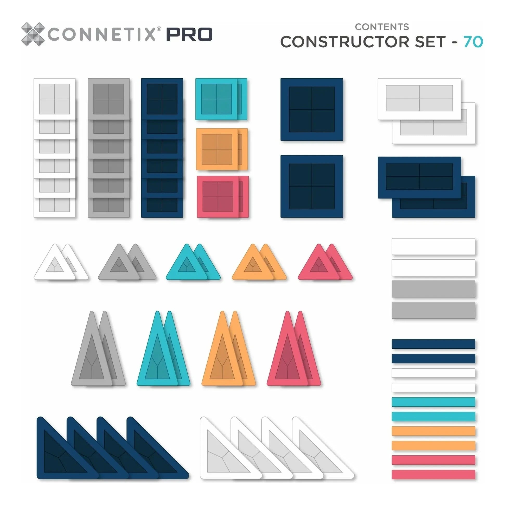Connetix - PRO Constructor Set - 70 pieces