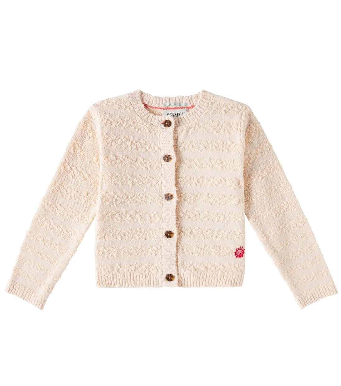 Scotch & Soda Kids - كارديجان من نسيج البوكليه المخلوط بالقطن