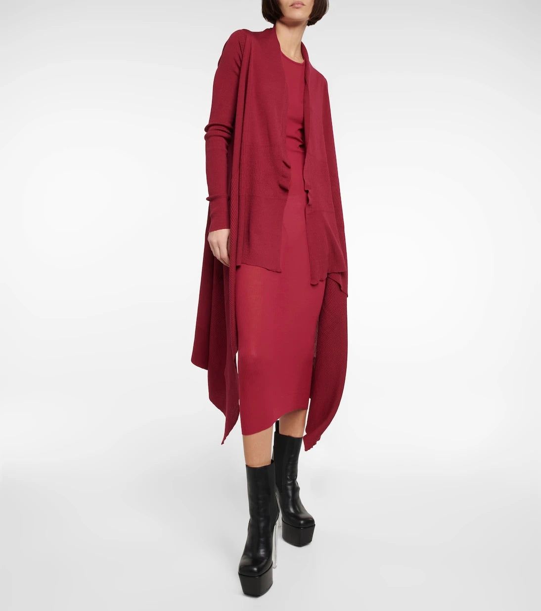 Rick Owens - Printed sheer midi dress