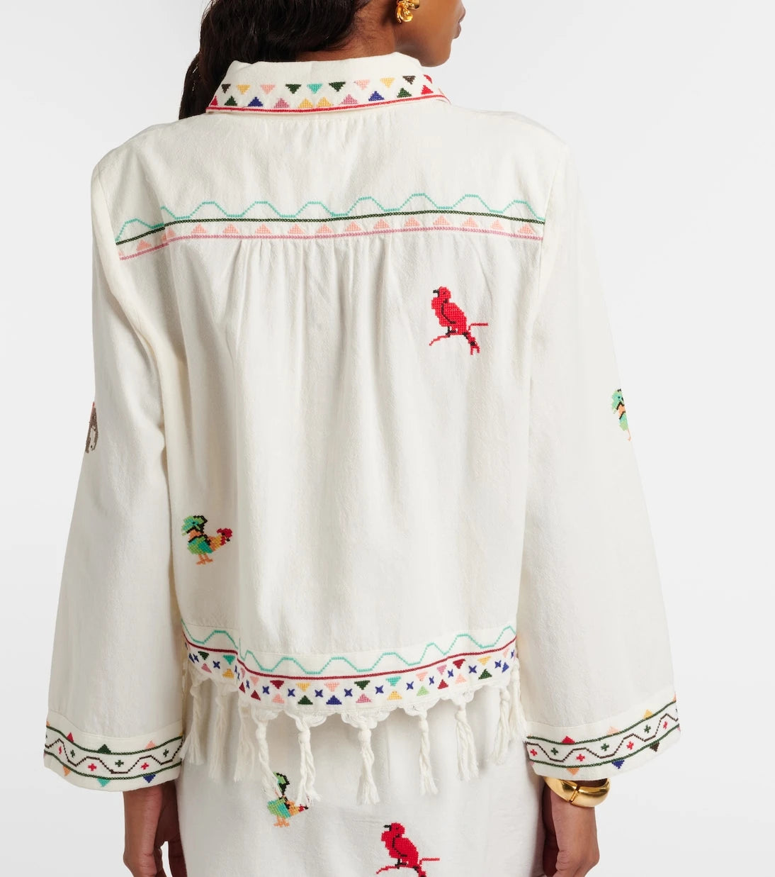Rixo - Ludmilla embroidered cotton top