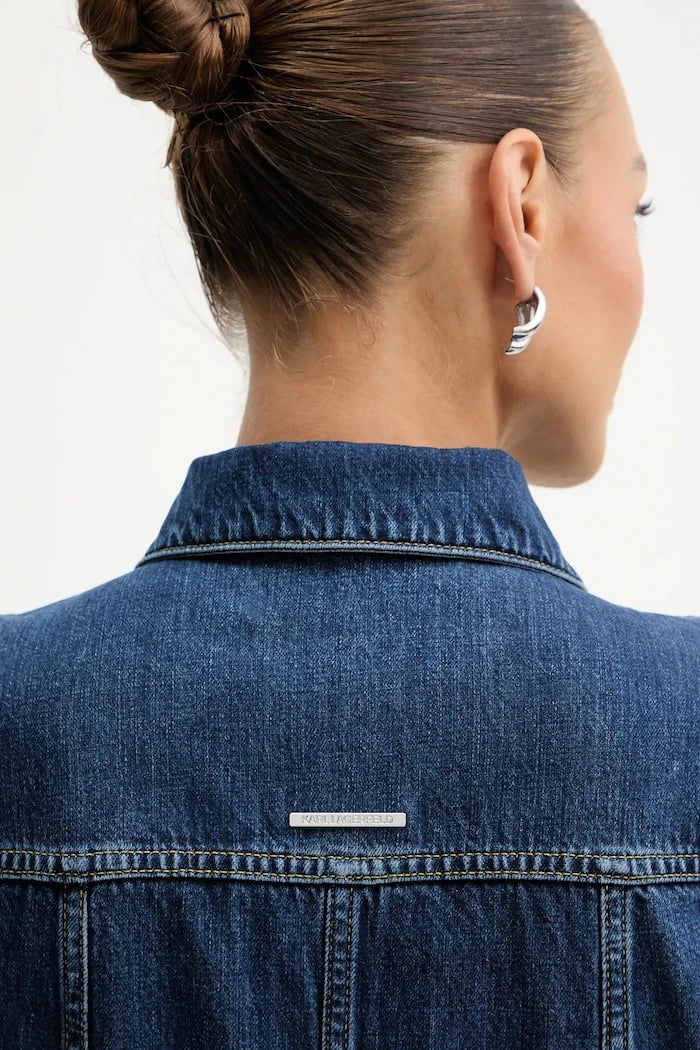 Дънкова рокля Karl Lagerfeld FASHION DENIM