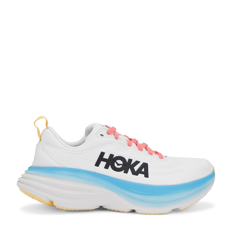 White Bondi 8 Running Sneakers