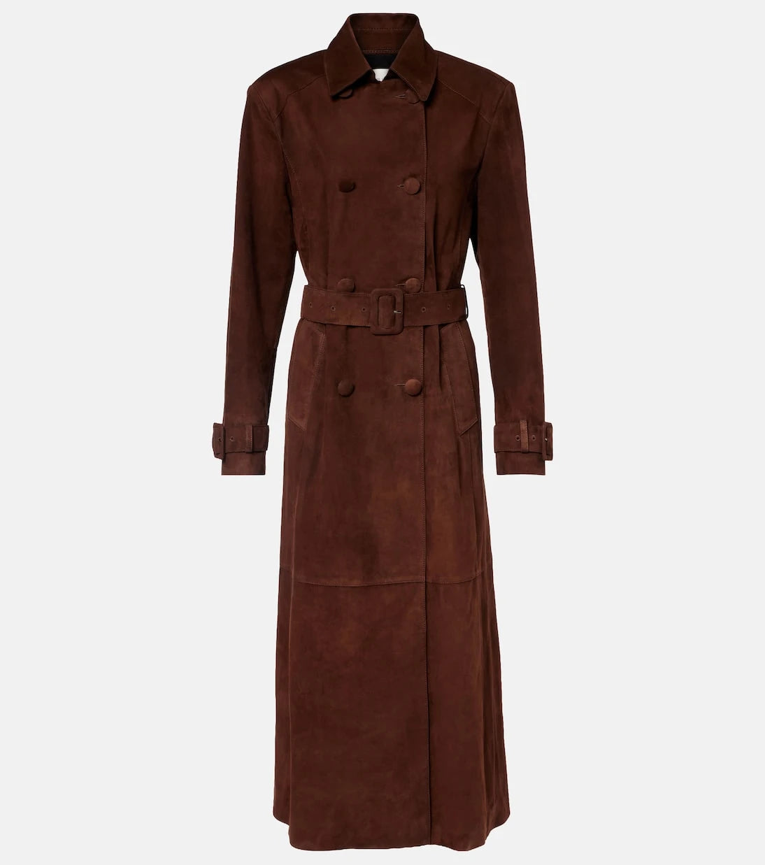 Nour Hammour - Tate suede trench coat