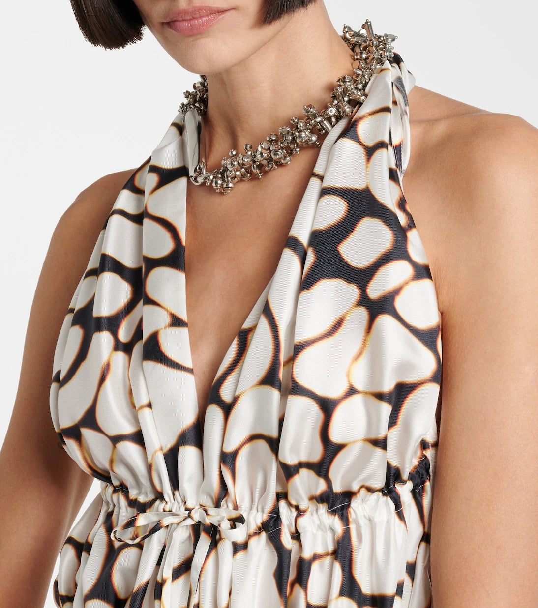 Dries Van Noten - Printed silk twill maxi dress