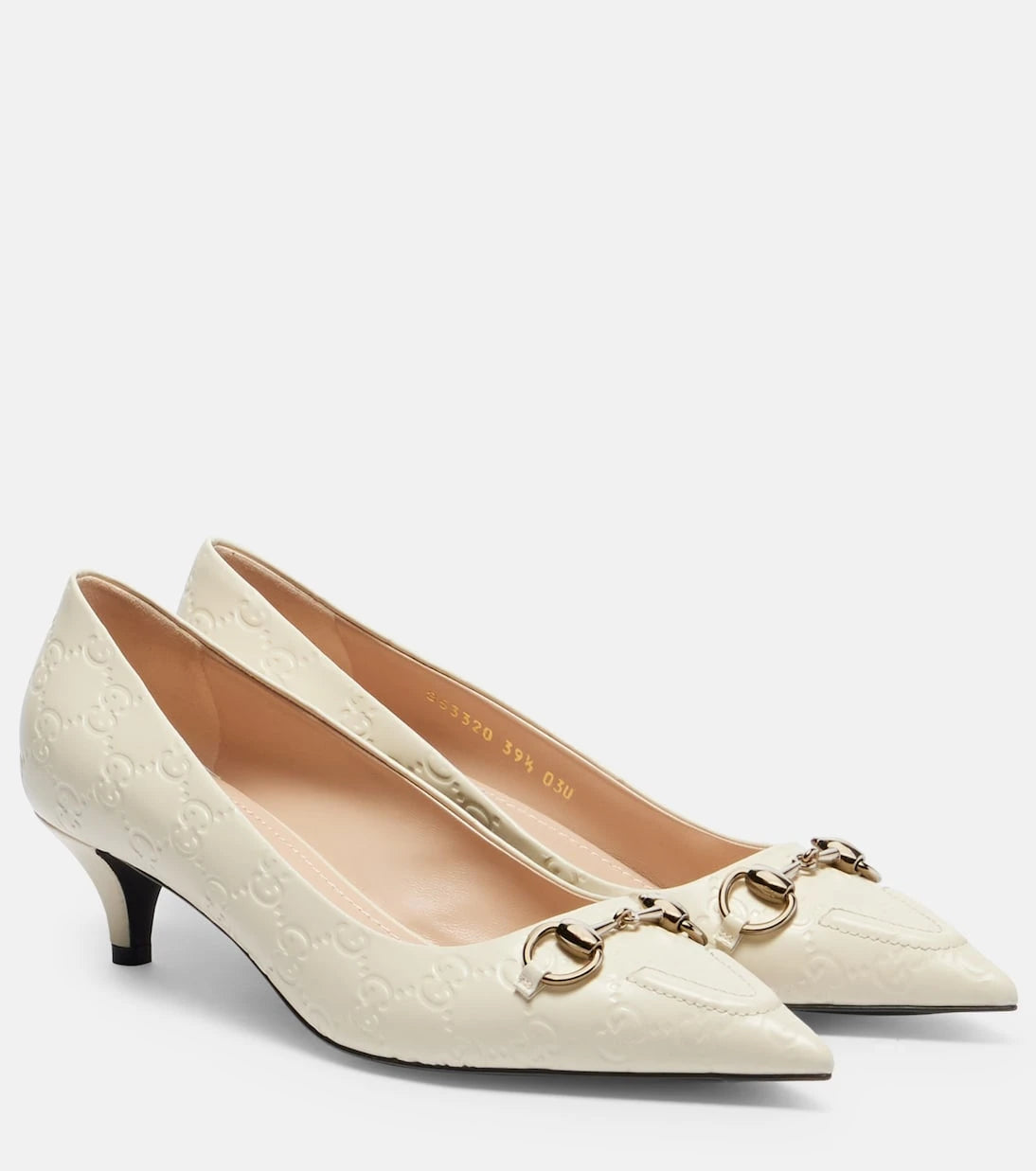 Gucci - Erin GG Horsebit leather pumps
