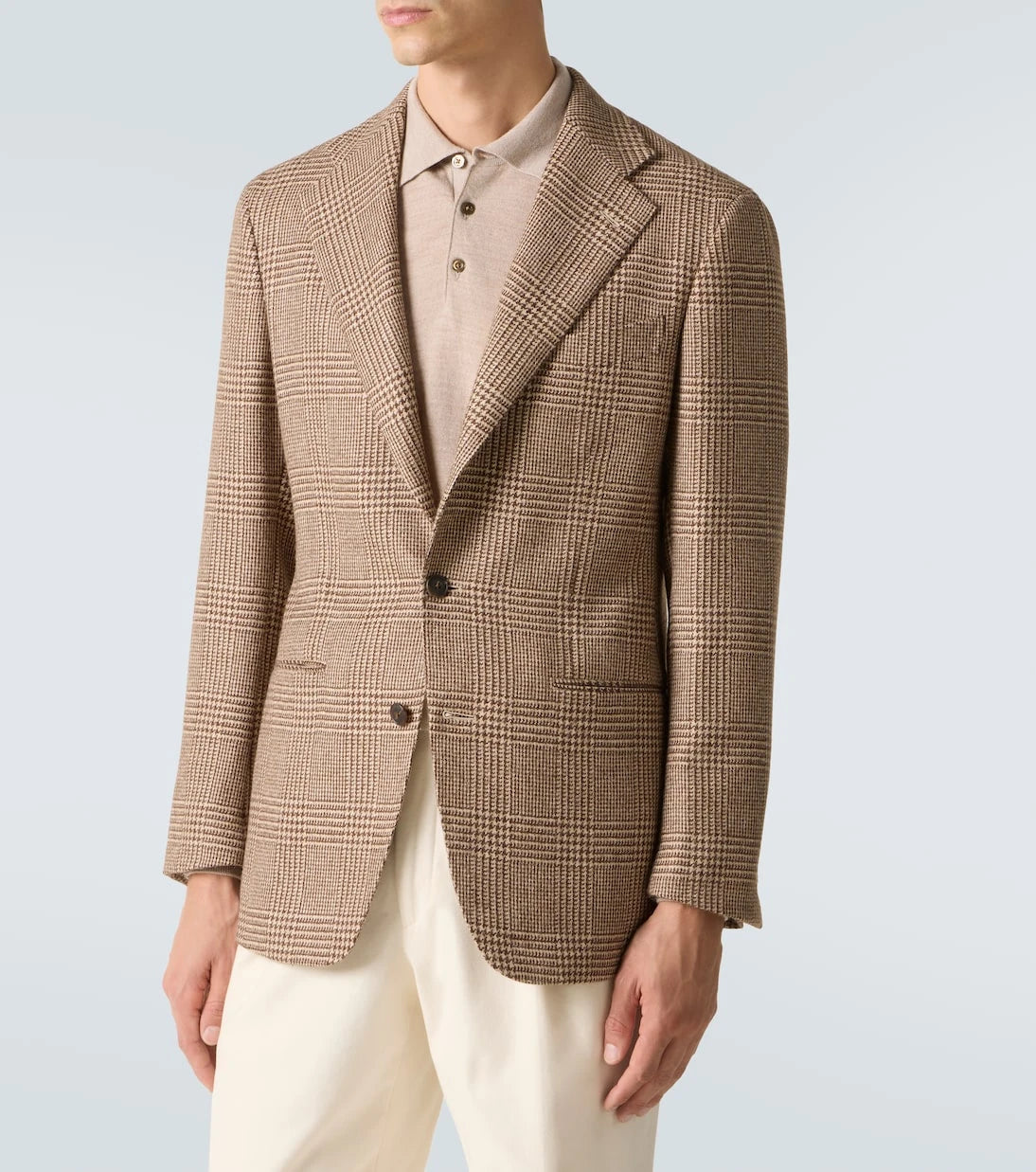 Saman Amel - Prince of Wales check alpaca blazer