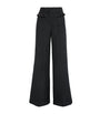 Tweed Ruffle Trousers BLACK