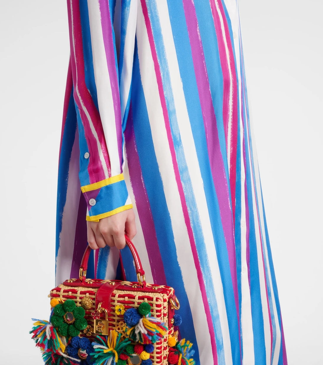 Dolce&Gabbana - Striped silk kaftan