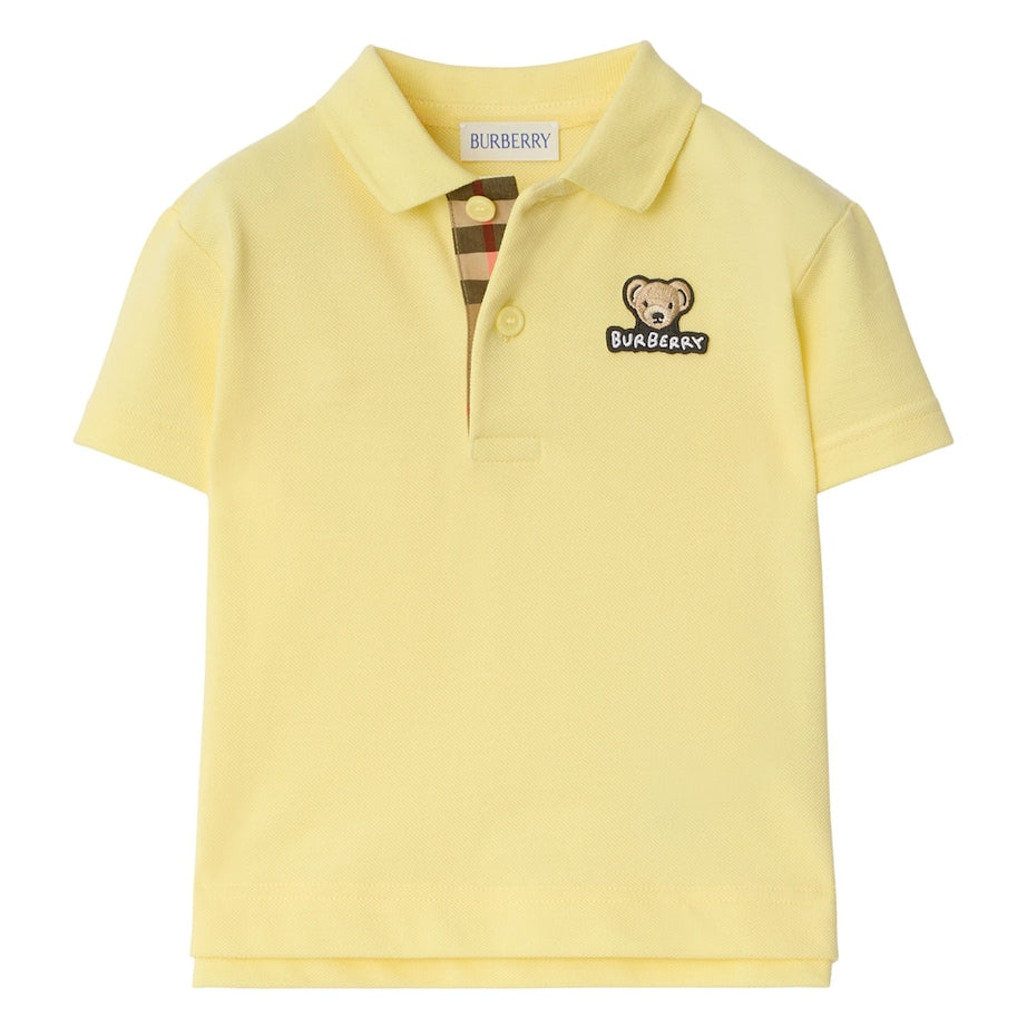 Burberry Kids Cotton Thomas Bear Polo Shirt (6-24 Months)