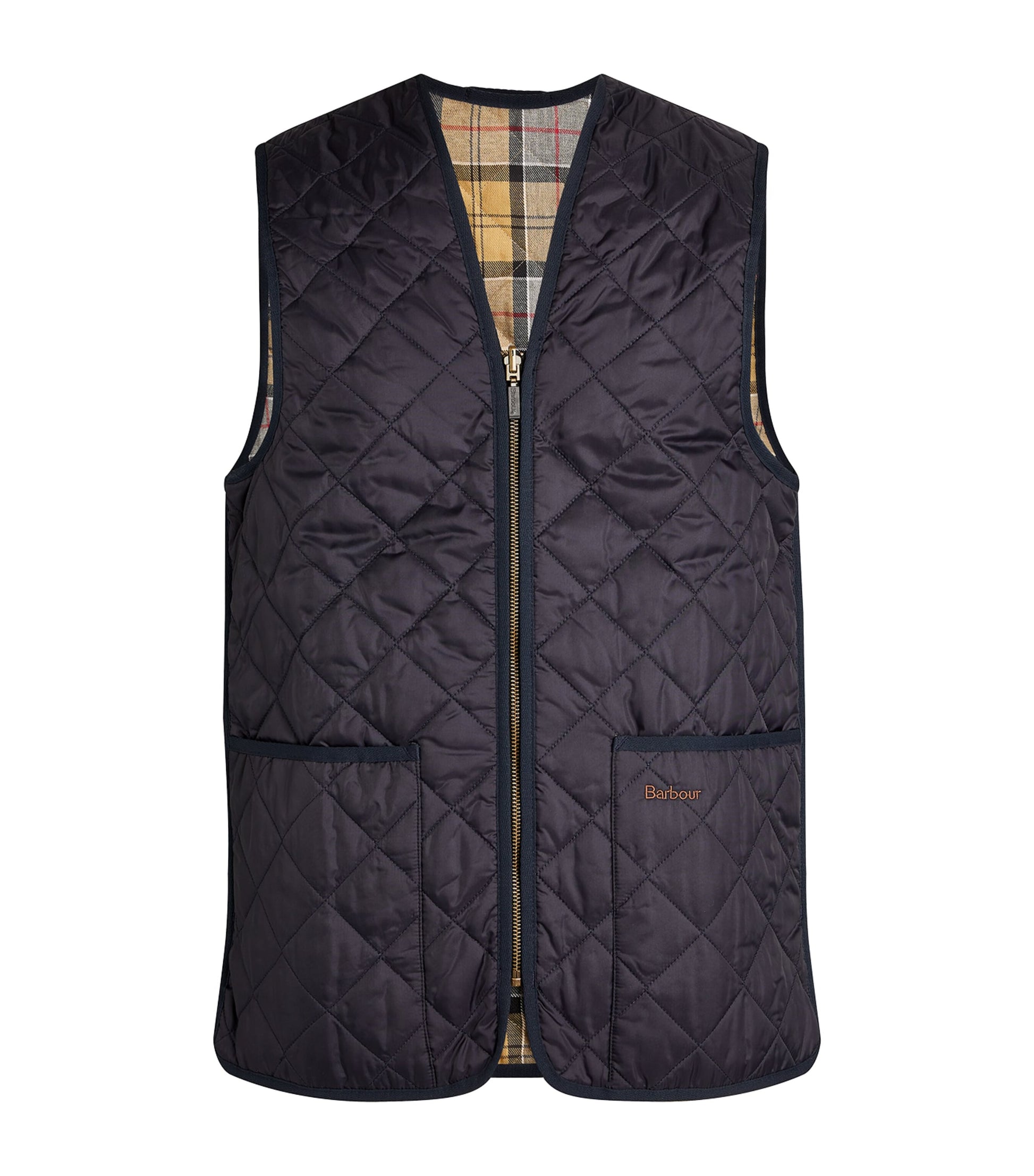 Barbour Navy Quilted Zip-In Liner Gilet