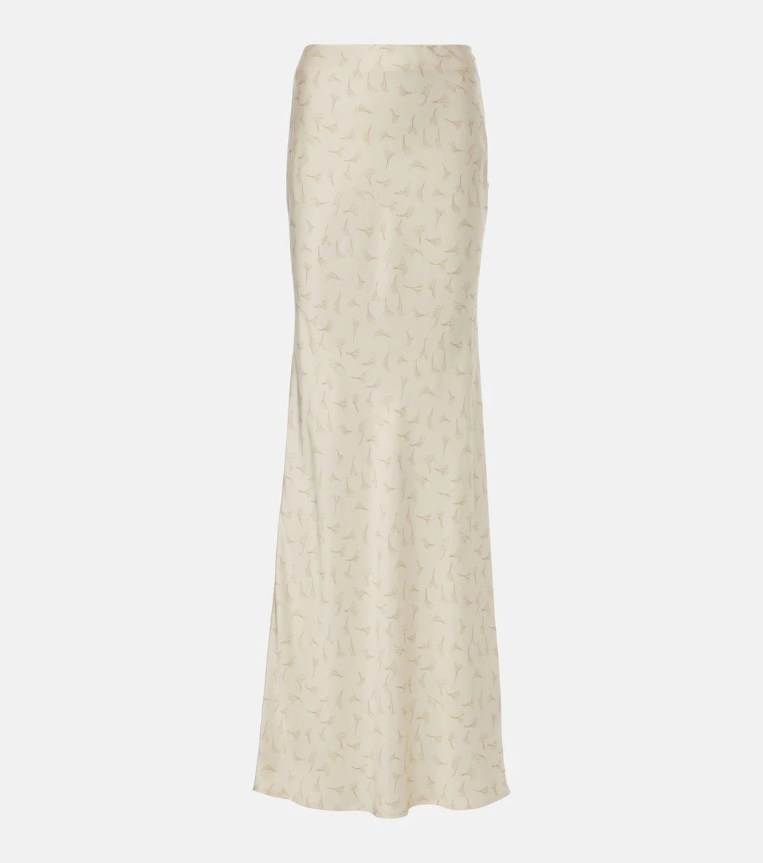 Rotate - Printed satin maxi skirt