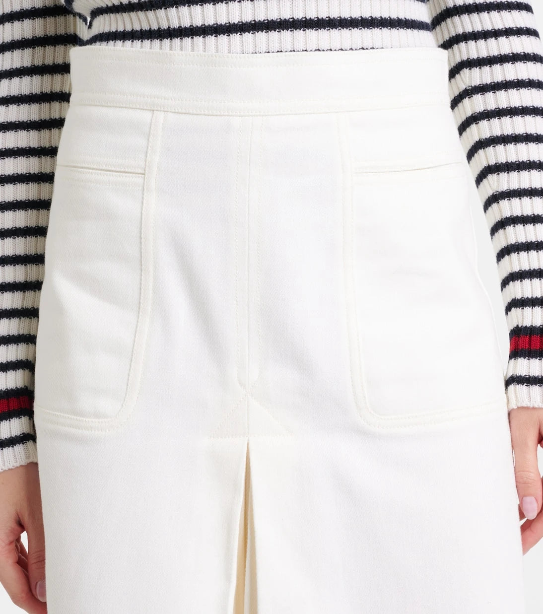 Max Mara - Renoir pleated cotton midi skirt