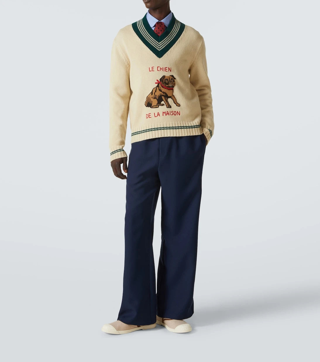 Valentino - Wool jacquard sweater