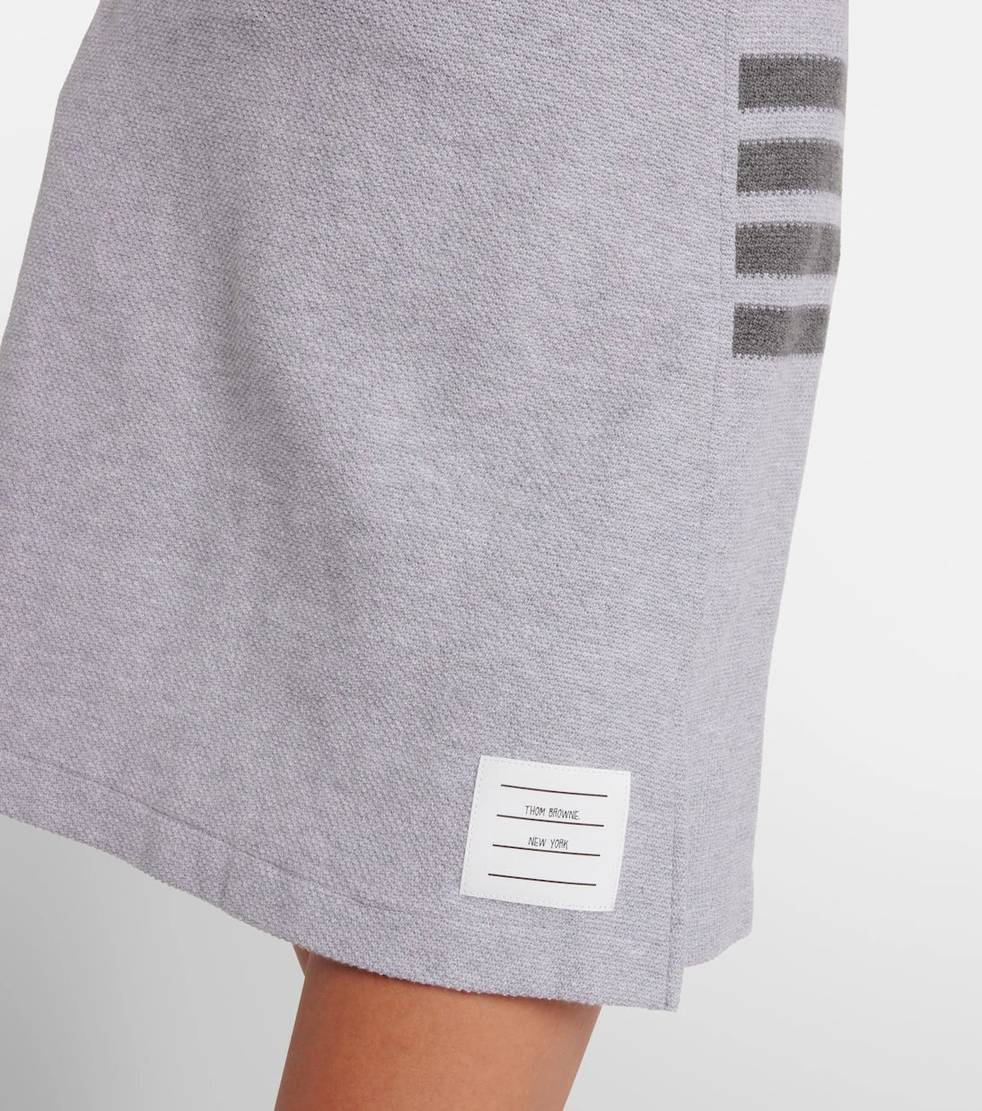 Thom Browne - 4-Bar cotton miniskirt