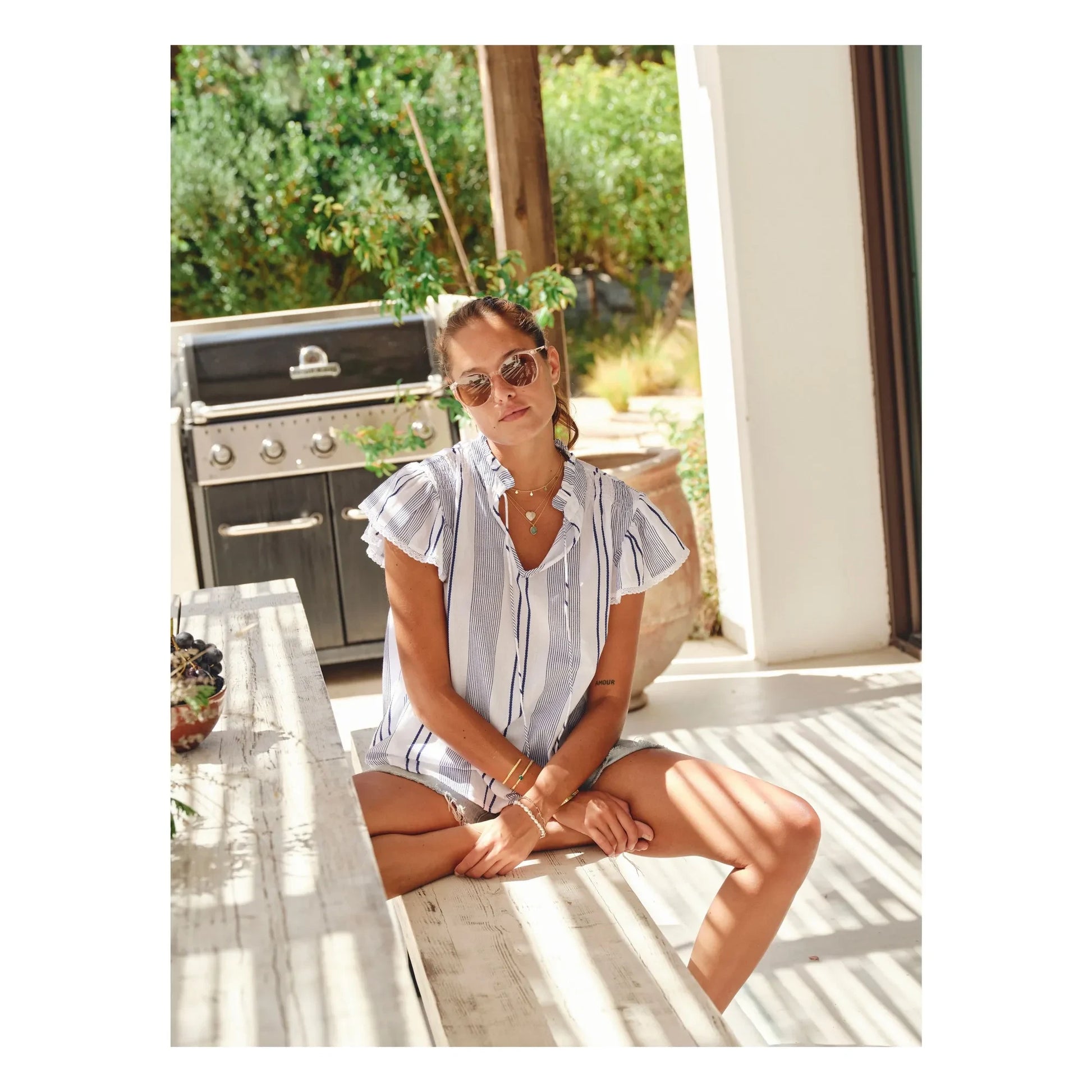 M.A.B.E. - Eleni blouse | Blue