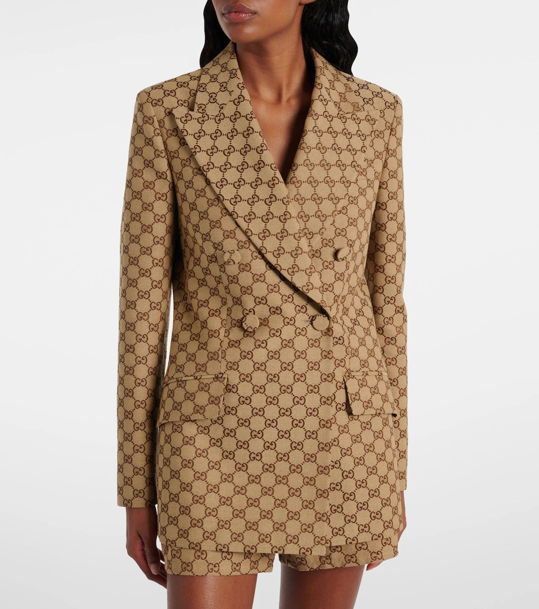 Gucci - Cotton-blend GG jacquard blazer
