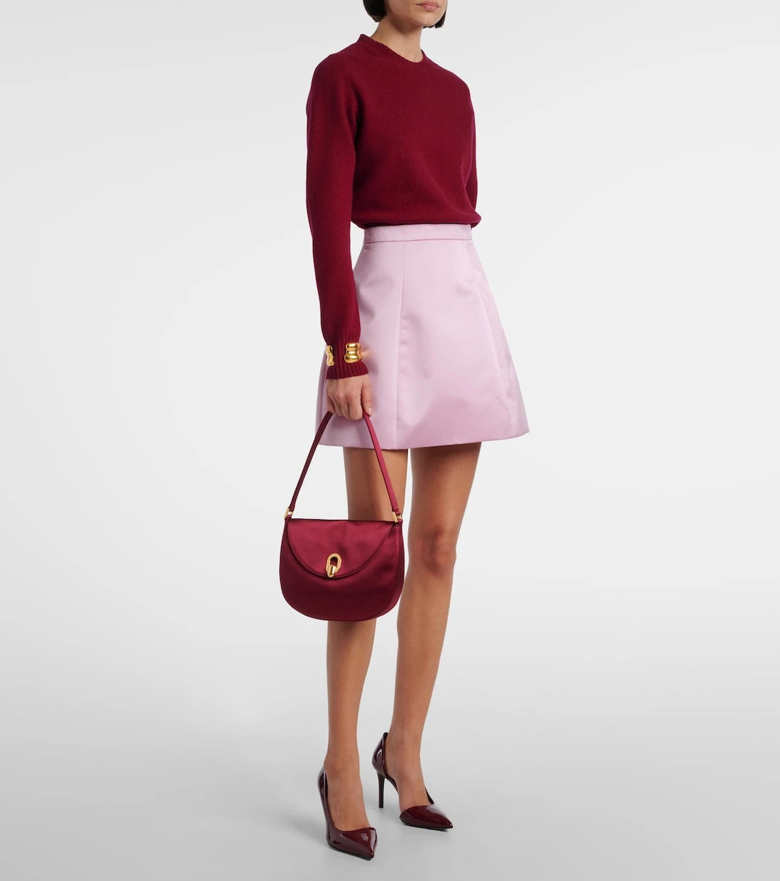 Savette - Tondo Small satin shoulder bag