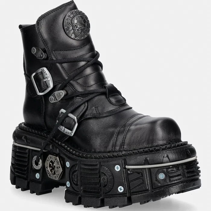 New Rock kadın deri bot ITALI NEGRO, NOMADA NEGRO, ORIFICIO