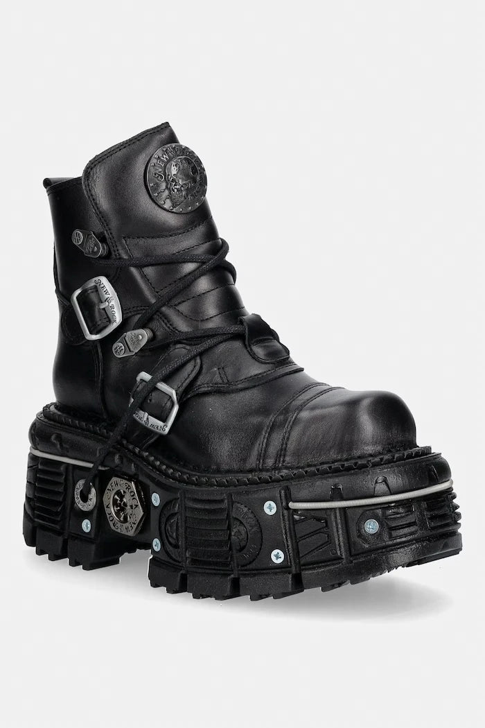 New Rock kadın deri bot ITALI NEGRO, NOMADA NEGRO, ORIFICIO