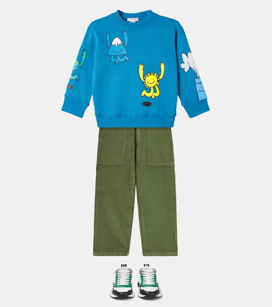 Stella McCartney Kids - سويت شيرت قطني مطبوع