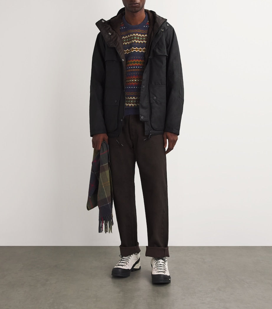 Barbour Wool Fair Isle Sweater NAVY MARL