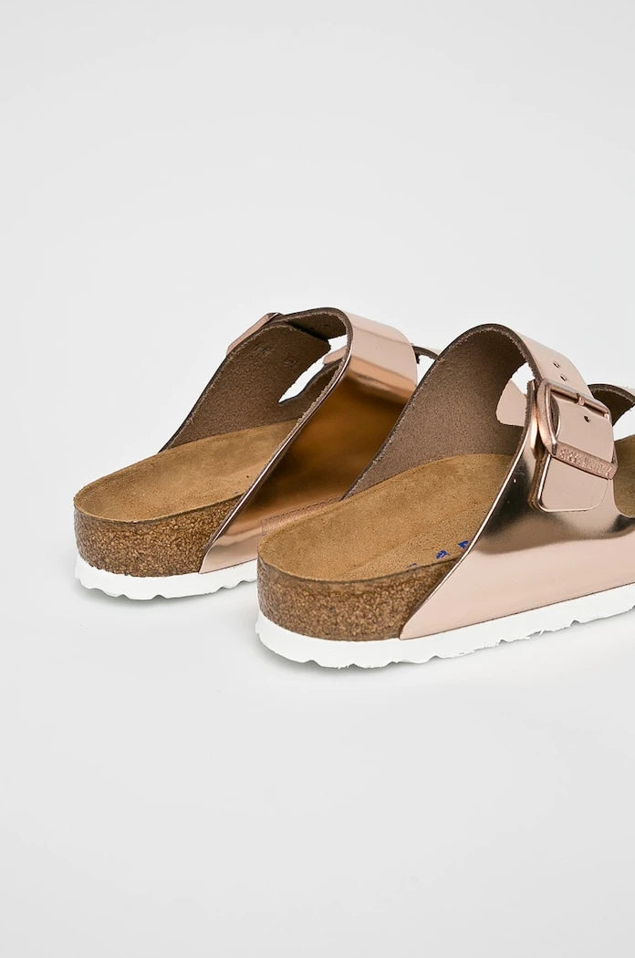 Birkenstock чехли дамски от кожа