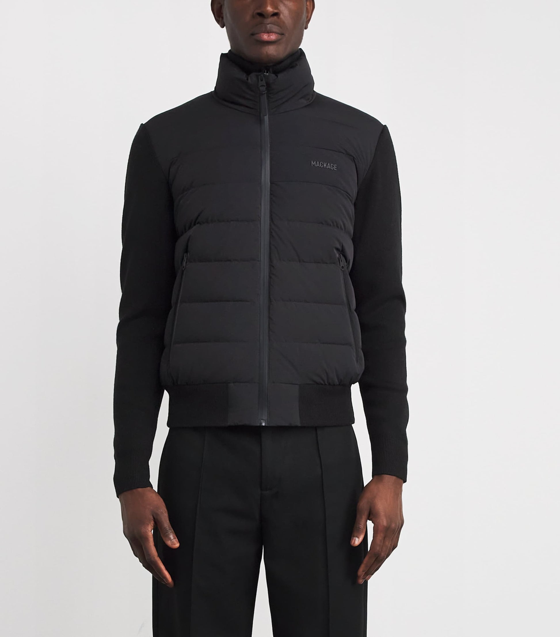 Haney-City Hybrid Down Jacket BLACK