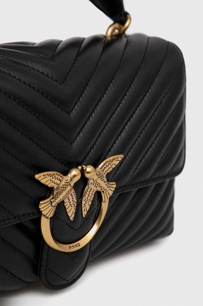 Pinko чанта crossbody дамска от кожа