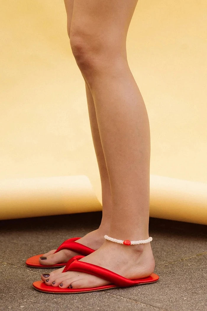 Cream Anklet
