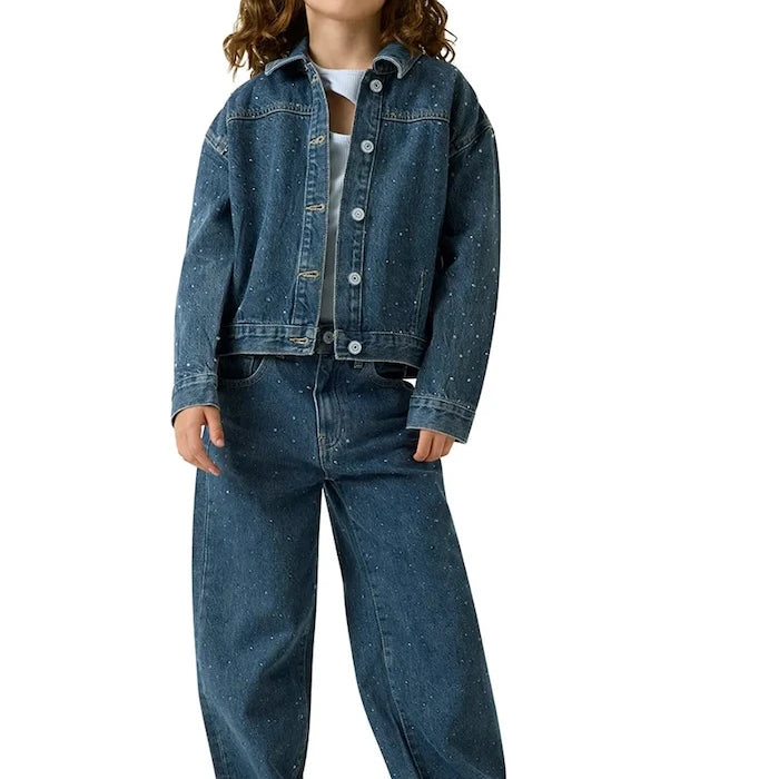 Guess çocuklar için denim geçiş ceketi