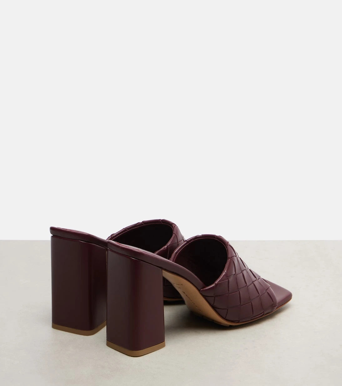 Bottega Veneta - Parco Intrecciato leather mules