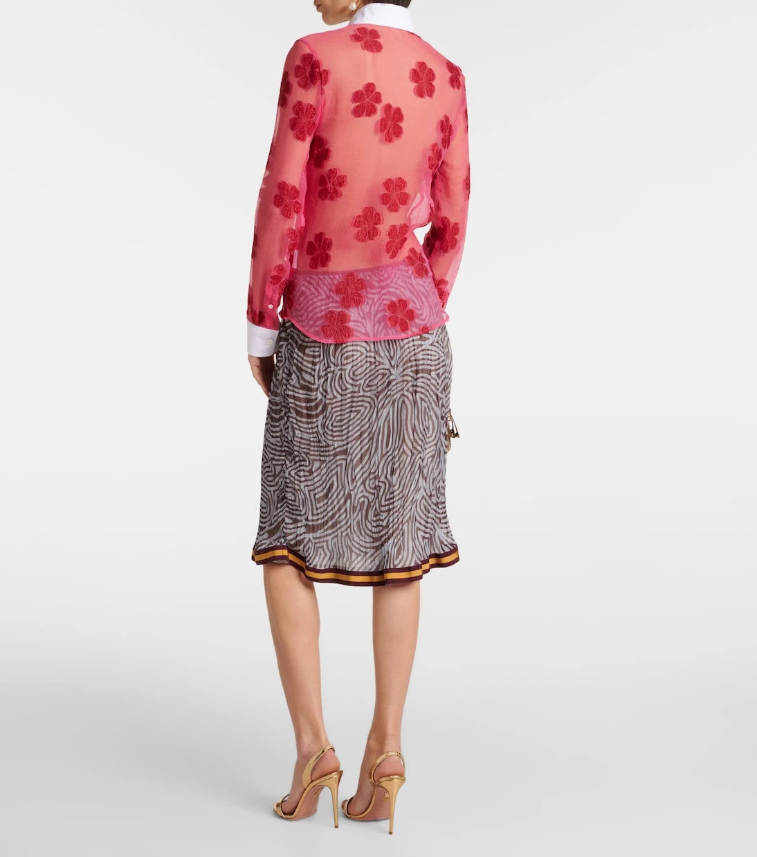 Dries Van Noten - Floral cotton jacquard shirt