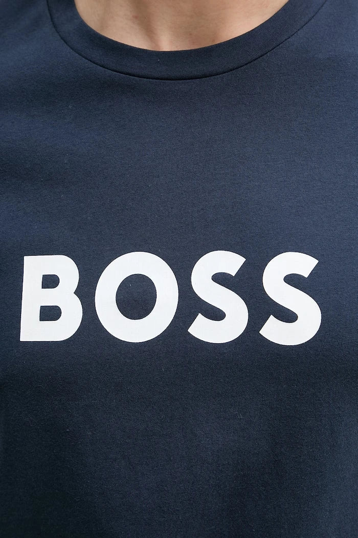 BOSS erkek pamuklu T-Shirt RN
