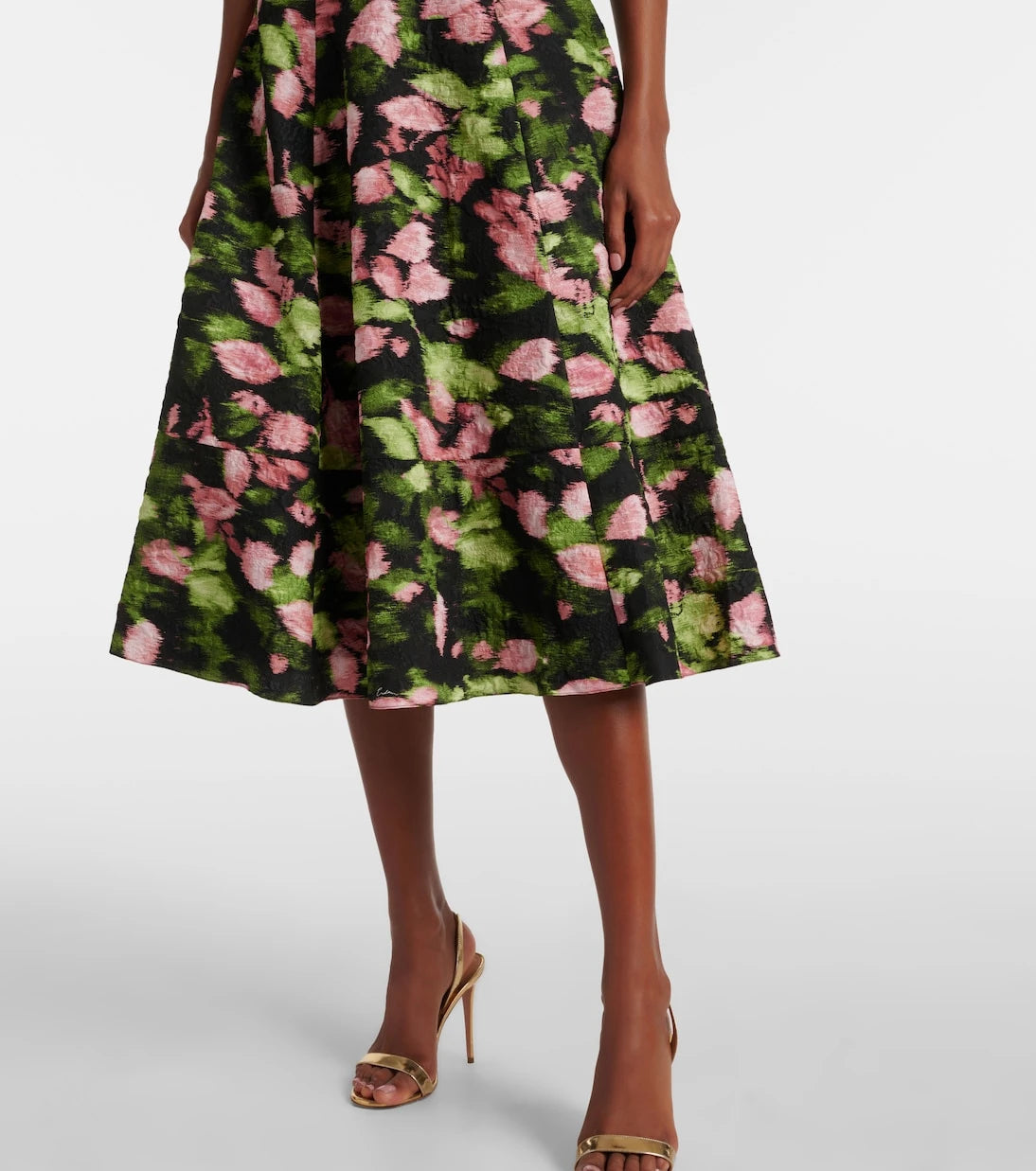 Erdem - Floral matelassé midi dress