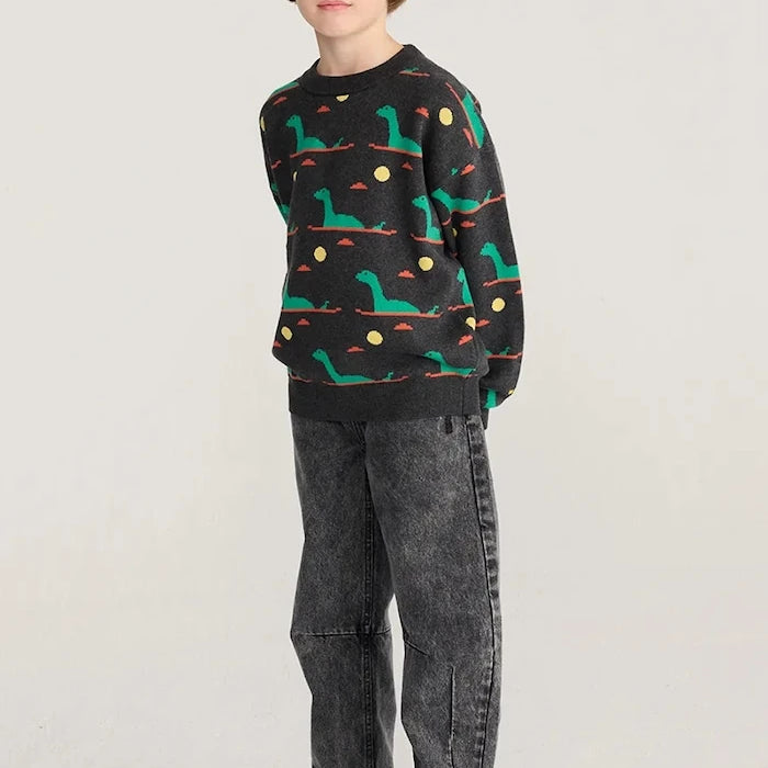 Bobo Choses Çocuklar için pamuklu Lake Monster kazak