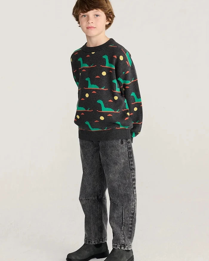 Bobo Choses Çocuklar için pamuklu Lake Monster kazak