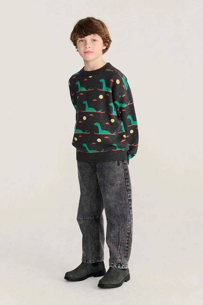 Bobo Choses Çocuklar için pamuklu Lake Monster kazak