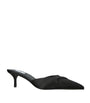 Alaïa Black Satin Heeled Mules 55