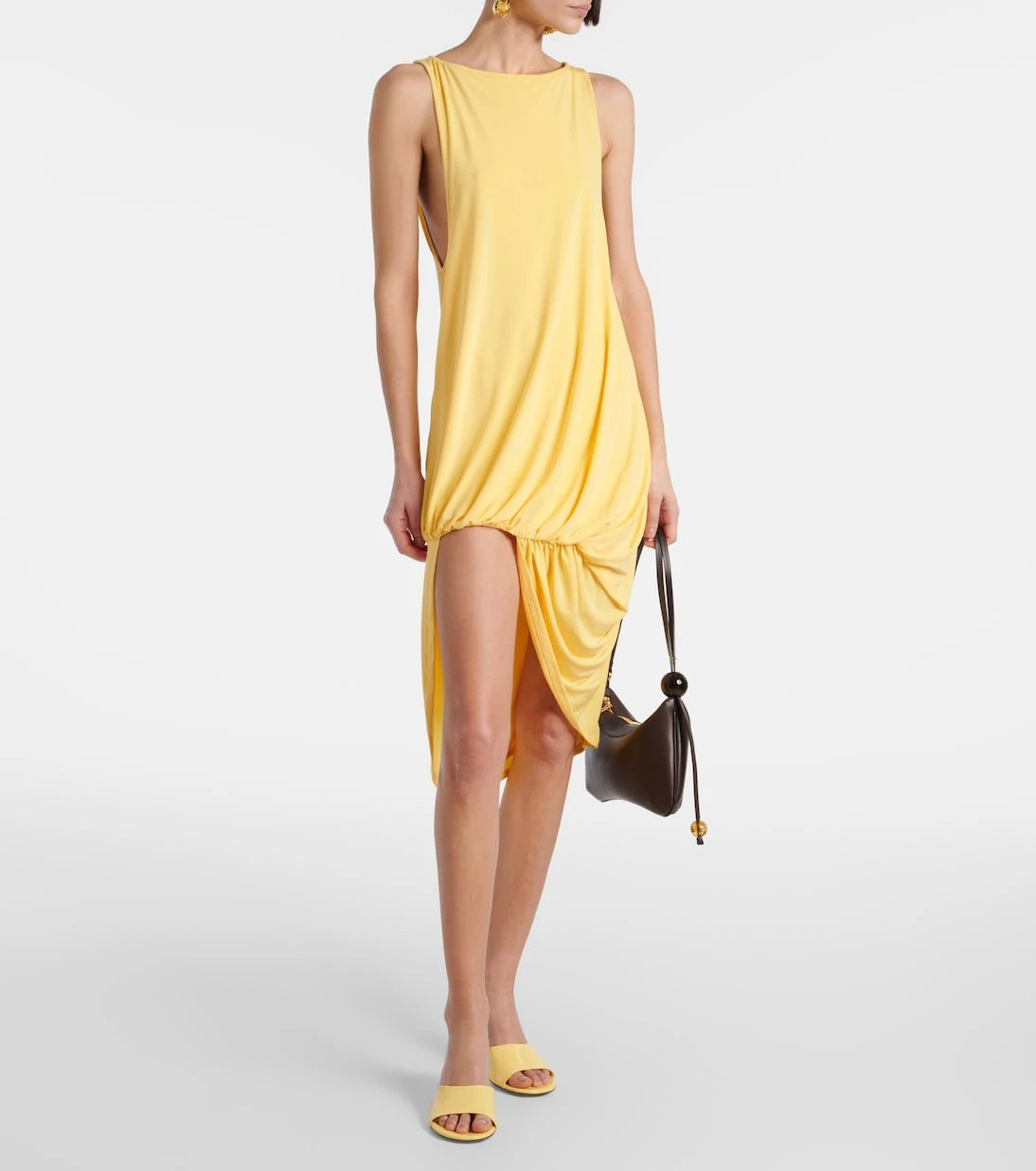 Jacquemus - Peplo draped jersey minidress