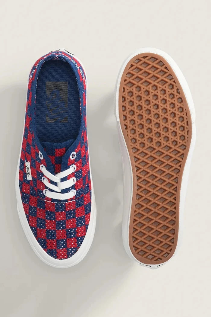 Vans LX Premium Authentic 44 EK Kareli Düşük Sneaker