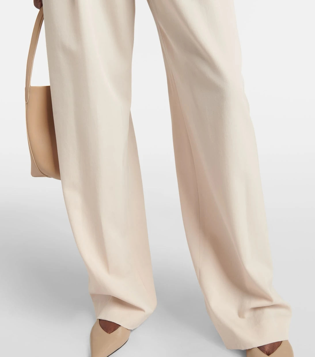 Fforme - Faye high-rise wool wide-leg pants
