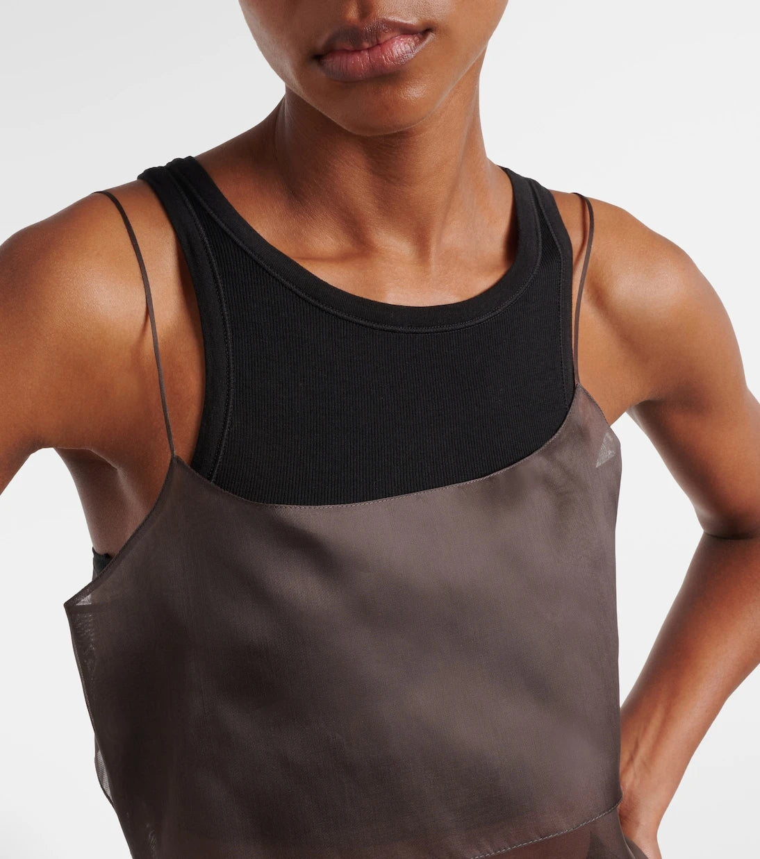Calvin Klein Collection - Carmen sheer silk camisole