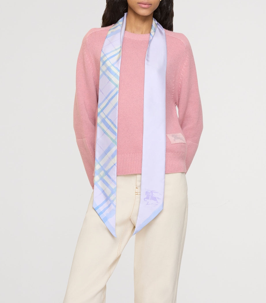 Burberry Silk Watercolour Check Twilly