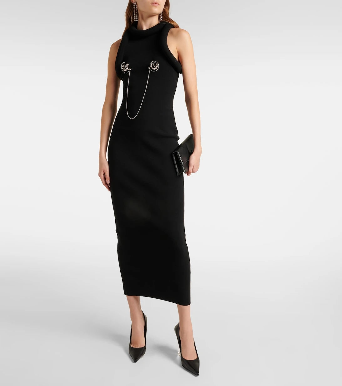 Jean Paul Gaultier - 3D embellished jersey maxi dress