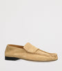 Yellow Soft Suede Loafers