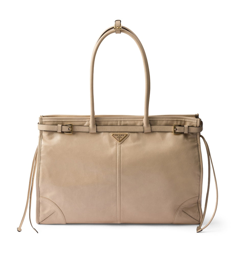 Extra Large Leather Bonnie Shoulder Bag